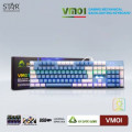 Bàn Phím Cơ VSP ESport Gaming VM01 (Xanh-Trắng)