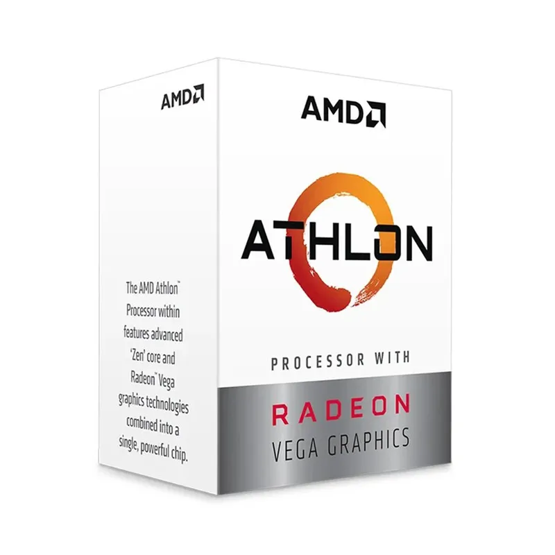 CPU AMD Athlon 3000G (3.5GHz, 2 nhân 4 luồng , 5MB Cache, 35W) - Socket AMD AM4 Chính Hãng
