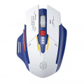 Chuột gaming INPHIC F9 Gundam | Wireless, 2400 DPI, 90g, Trắng Xanh