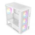 Vỏ Case Magic GM-01 Mesh - Trắng | Micro ATX, Sẵn 4 fan RGB