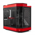 Vỏ Case Hyte Y60 BlackCherry (CS-HYTE-Y60-BR) | Mid-Tower, Dual Chamber, Kèm sẵn Riser PCIe 4.0, Đen Đỏ
