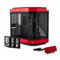 Vỏ Case Hyte Y60 BlackCherry (CS-HYTE-Y60-BR) | Mid-Tower, Dual Chamber, Kèm sẵn Riser PCIe 4.0, Đen Đỏ