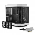 Vỏ Case Hyte Y60 Panda (CS-HYTE-Y60-BW) | Mid-Tower, Dual Chamber, Kèm sẵn Riser PCIe 4.0, Trắng Đen