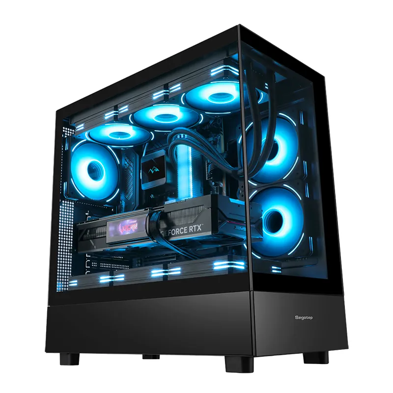 Vỏ Case Segotep Endura Pro+ Đen | Full-ATX, không fan
