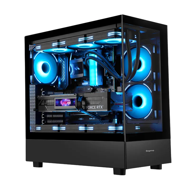 Vỏ Case Segotep Endura Pro+ Đen | Full-ATX, không fan