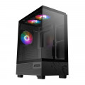 Vỏ Case MSI PAG PANO M110A | Mid Tower, ATX, Kèm 3 Fan ARGB, Đen