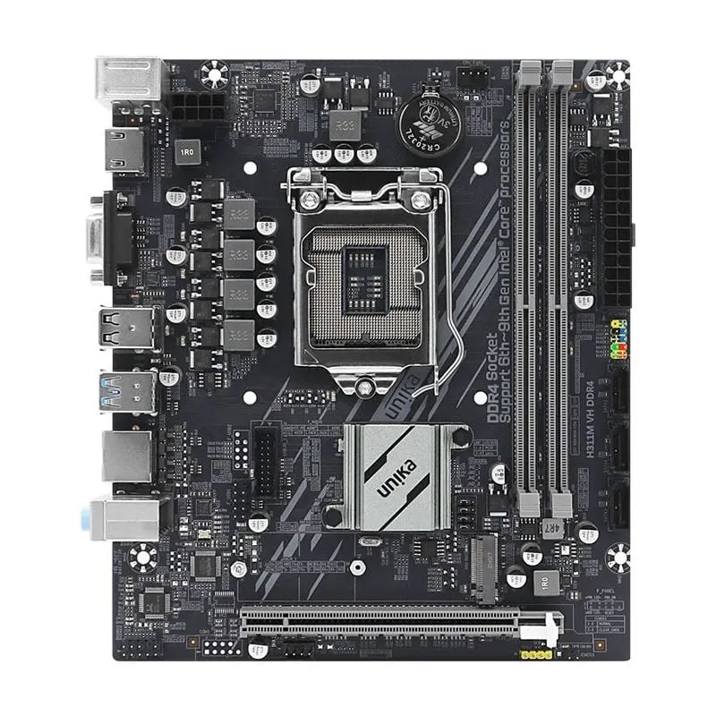Mainboard Unika H311M.VH/M2 DDR4 | LGA 1151, mATX, 2 khe RAM