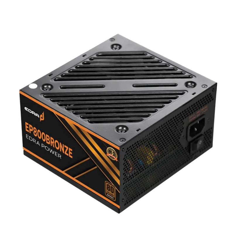 Nguồn Máy Tính E-Dra EP800 800W 80 Plus Bronze | Non Modular, ATX, Đen