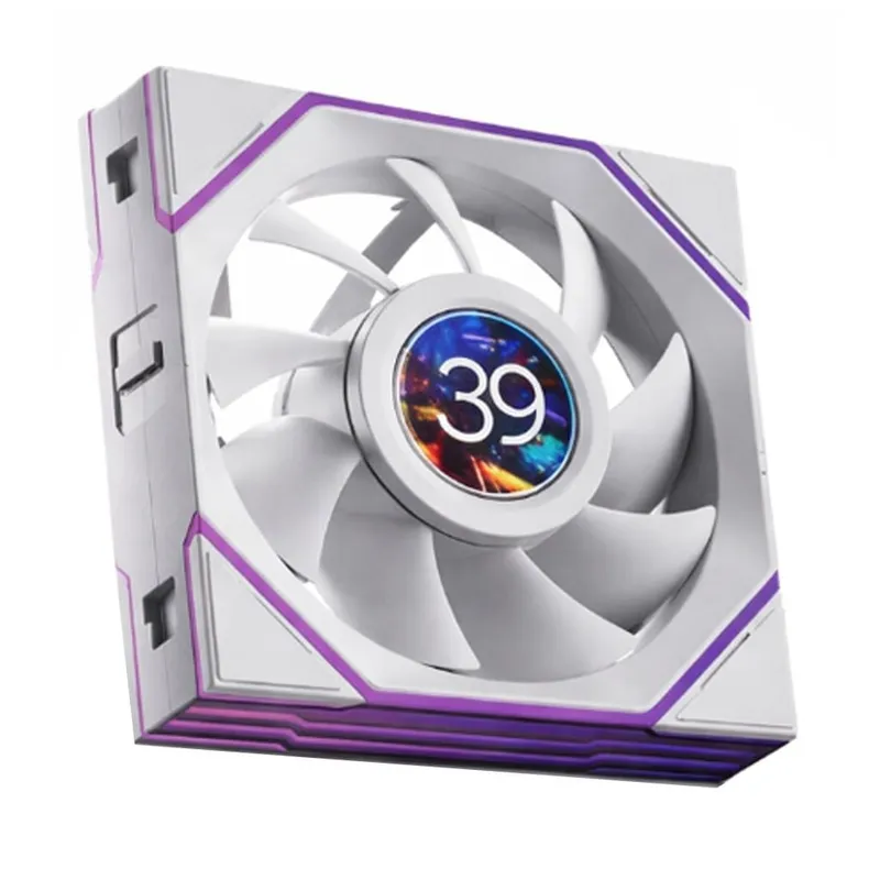 Quạt tản nhiệt PC Leopard Interstellar V4 LCD Digital | 120mm, ARGB, Gió ngược, LCD, Trắng