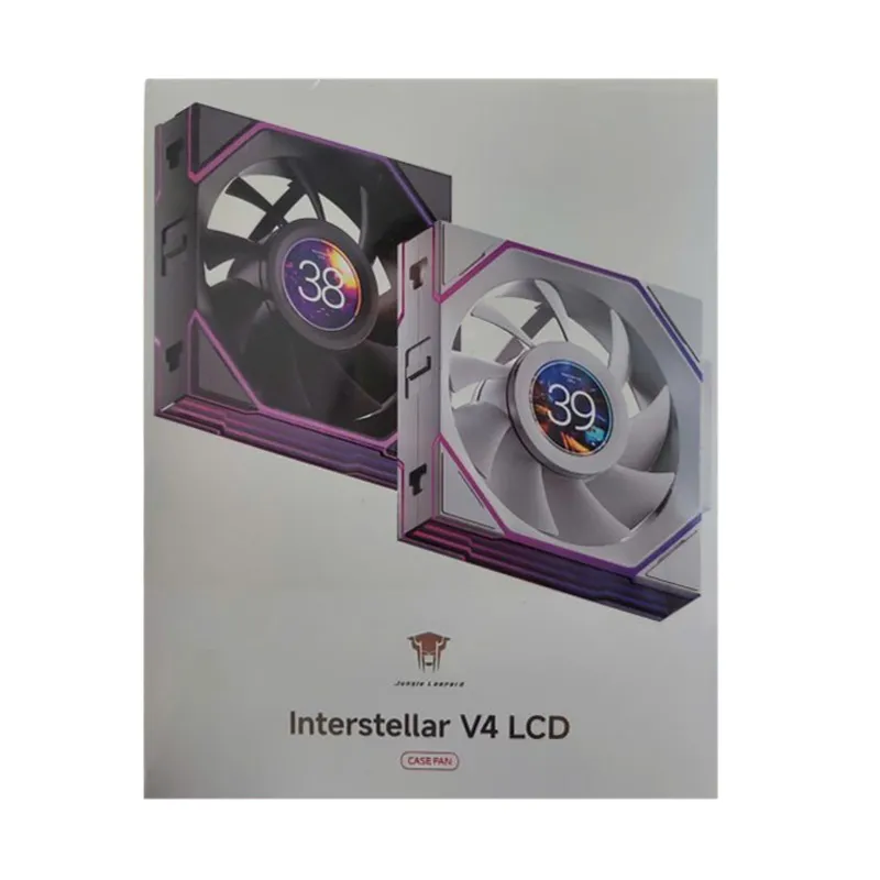 Quạt tản nhiệt PC Leopard Interstellar V4 LCD Digital | 120mm, ARGB, Gió ngược, LCD, Trắng