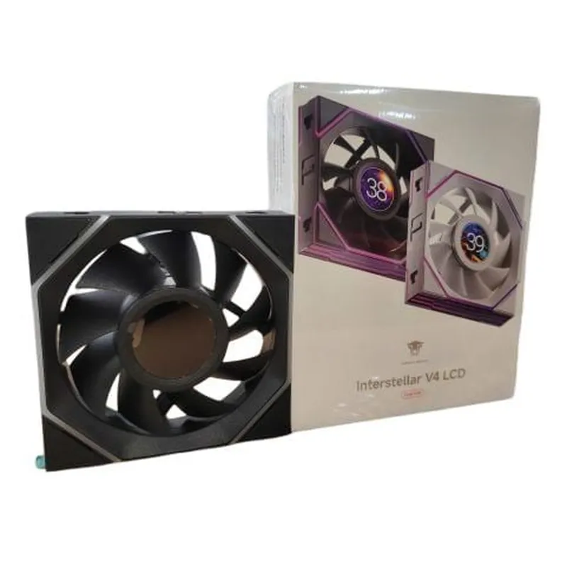 Quạt tản nhiệt PC Leopard Interstellar V4 LCD | 120mm, ARGB, Gió thuận, LCD, Đen