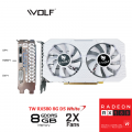 Card màn hình AMD Radeon RX 580 T-WOLF White Dual | 8GB GDDR5, 2304 SP, 500W
