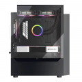 Thùng máy Vitra Cruise AX3 - Đen | Micro ATX, kèm sẵn 4 fan RGB