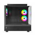 Thùng máy Montech XR ATX - Black | Hồ cá, kèm sẵn 3 fan