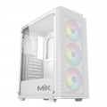 Thùng máy MIK Aion White | Kèm sẵn 3 Fan RGB