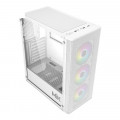 Thùng máy MIK Aion White | Kèm sẵn 3 Fan RGB