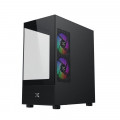 Thùng máy Xigmatek Alphard Micro ATX - Đen | Kèm sẵn 3 fan (EN 44090)