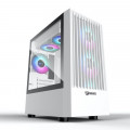 Thùng máy Jetek Game – X1 Tặng 3 Fan RGB (Trắng)