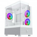 Thùng máy Xigmatek Alphard Micro ATX - Trắng | Kèm sẵn 3 fan (EN 44113)