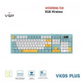 Bàn Phím Giả Cơ Không Dây VSP VK05 Plus| 3 Mode, Min-White-Yellow (KM04-VK05PL0164)