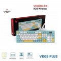 Bàn Phím Giả Cơ Không Dây VSP VK05 Plus| 3 Mode, Min-White-Yellow (KM04-VK05PL0164)