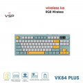 Bàn Phím Giả Cơ Không Dây VSP VK84 Plus| 3 Mode, Min-White-Yellow (KM04-VK84PL0164)