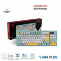 Bàn Phím Giả Cơ Không Dây VSP VK84 Plus| 3 Mode, Min-White-Yellow (KM04-VK84PL0164)