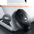 Chuột văn phòng INPHIC DR01 Chính Hãng | Wireless, Bluetooth, 1600 DPI, 83g, Đen