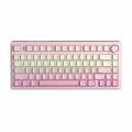 Bàn phím cơ gaming AULA F75 Hồng Gradient Side-Engraved | 3 Mode, Dream Sakura Switch, RGB (NK)