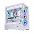 Vỏ Case Lian Li Vector V100 (Kèm sẵn 4 Fan) (CASELLV100RW) | Mid Tower, Kính cường lực, ARGB, Trắng