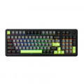 Bàn Phím Cơ Không Dây Machenike KG98 Tri-Mode RGB | Black Green | Purple-Gold Switch