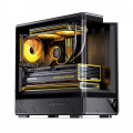 Vỏ Case Jonsbo D200 Micro-ATX | Đen, Kính Cong