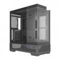 Vỏ Case hồ cá SAMA V43E (Chưa kèm Fan) | F-ATX,  Mặt kính cong, Đen