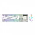 Combo Phím Chuột Gaming Magic KM-01L | Có dây, Led Rainbow, Trắng