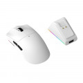 Chuột gaming Magic LDON V3 PRO | 3 Mode, Dock sạc, Trắng