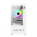 Vỏ Case hồ cá E-DRA ECS1303H | Micro-ATX, Mặt kính cường lực, Hỗ trợ 5 Fan, Trắng