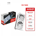 Card màn hình (AMD) UNIKA Blizzards White RX 7600 8GD6 V2 | 8GB GDDR6, 128-bit, 3 Fan, Trắng