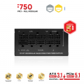 Nguồn máy tính SFX VSP VGF750 | Full Modular, Cybenetics Platinum, 750W, Đen