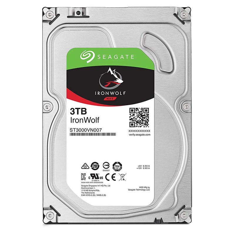 Ổ Cứng Hdd Seagate Sata 3 3Tb Ironwolf Nas System 3.5Inch 5900Rpm(ST3000VN007)