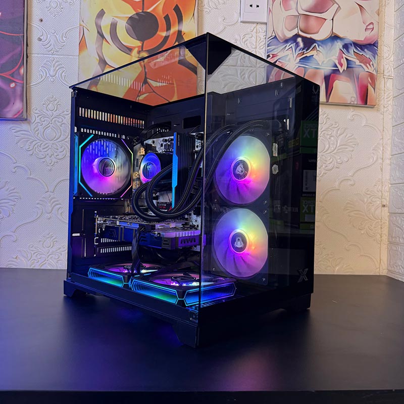 Pc Gaming Bể Cá Đen H610M I3 12100F 16GB RTX 3050 ( All New)