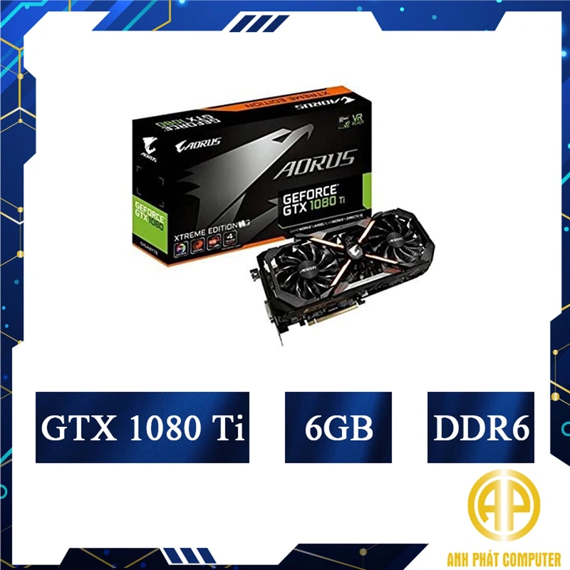 Card màn hình cũ GIGABYTE Aorus Gtx 1080 Ti