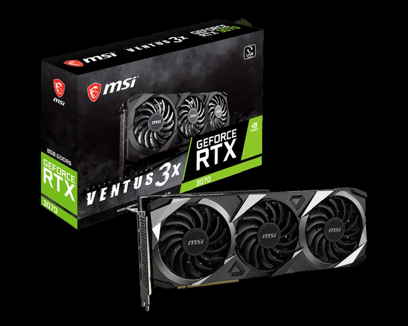 Card màn hình cũ MSI RTX 3070 ventus 3x