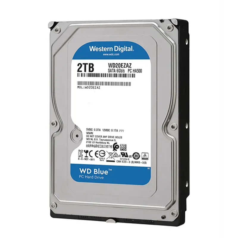 Ổ cứng HDD Wd Sata 3 2TB Blue 3.5Inch 5400Rpm(WD20EZAZ) cũ