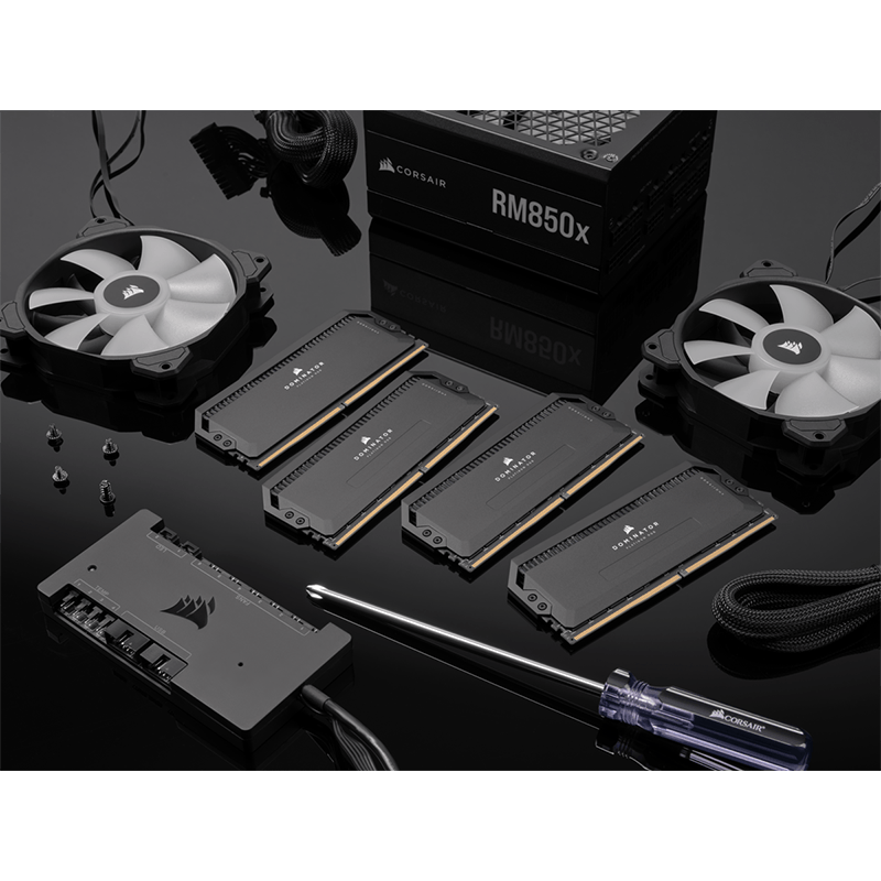 Ram Desktop Corsair DDR5, 5200MHz 64GB 2x32GB DIMM, DOMINATOR PLATINUM RGB Black Heatspreader, RGB LED, C40, 1.25V