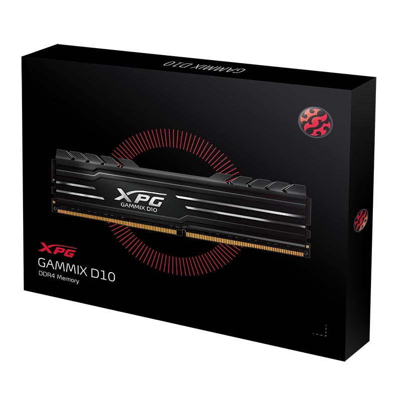 Ram Desktop Adata XPG D10 DDR4 16GB (2*8GB) 3200 BLACK (AX4U32008G16A-DB10)
