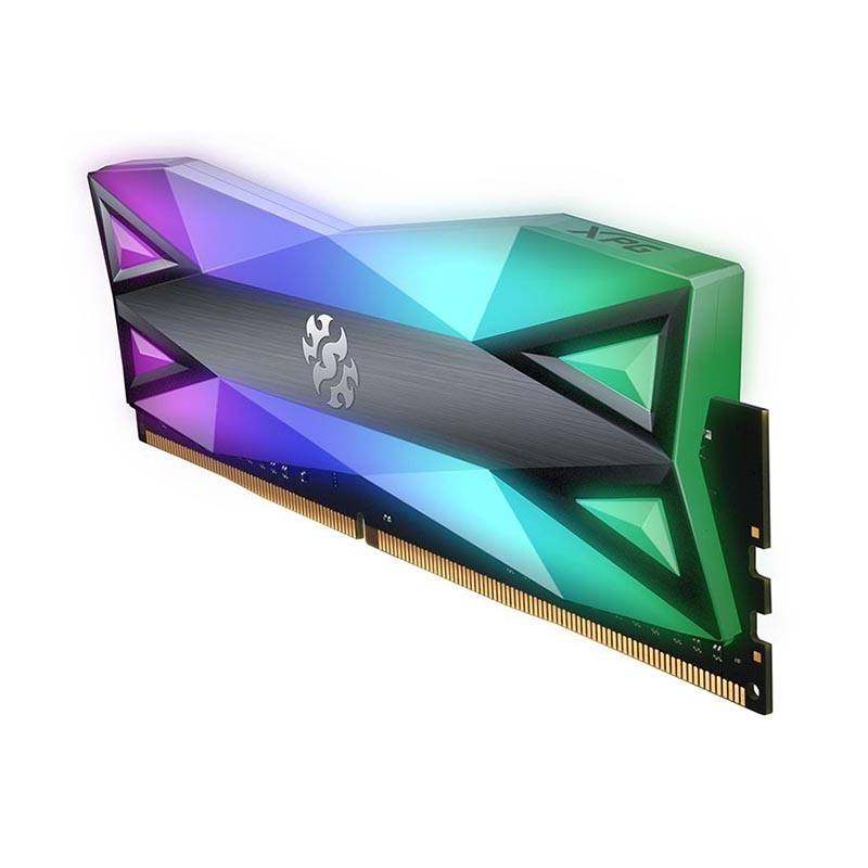 Ram Desktop Adata XPG D60 DDR4 16GB 3200 GREY RGB (AX4U320016G16A-ST60)