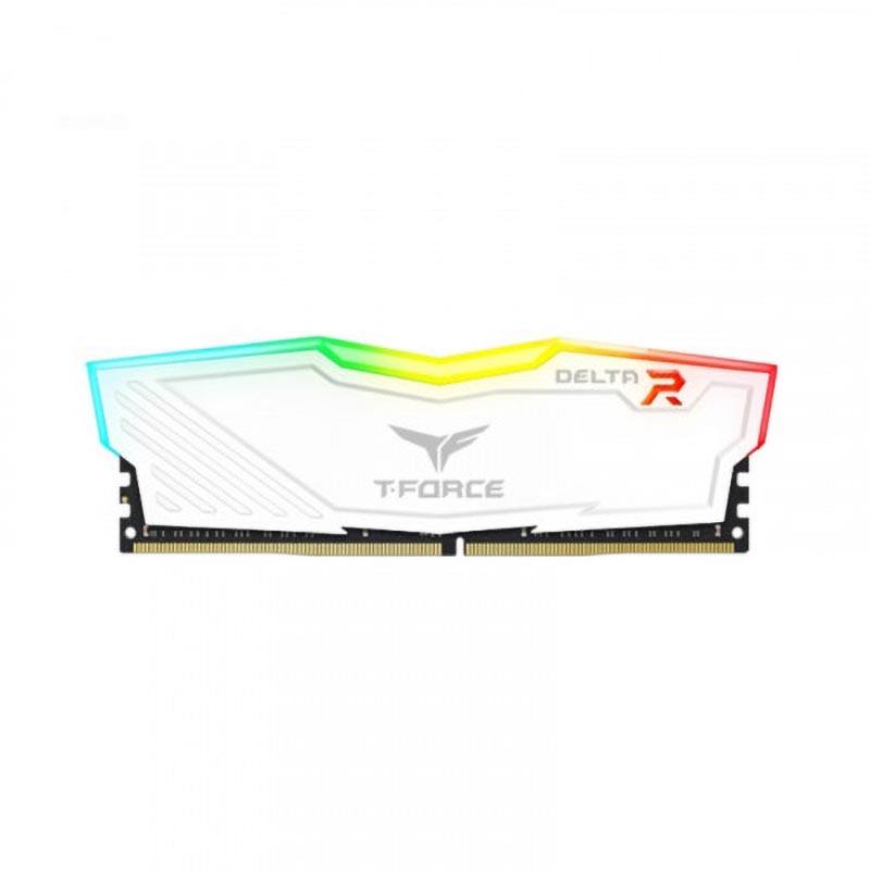 Ram Desktop Team T-Force Delta White RGB 8GB DDR4-3200 TF4D48G3200HC16F01