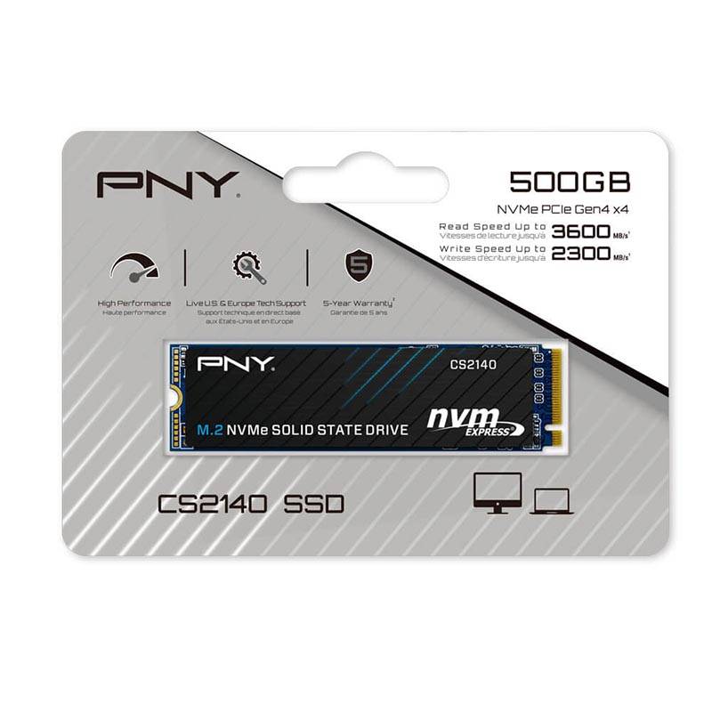 Ổ cứng SSD PNY CS2140 M.2 2280 NVMe PCIe Gen 4x4 500GB