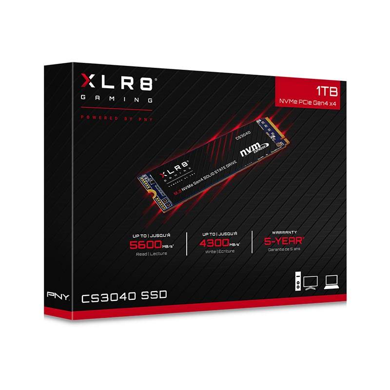 Ổ cứng SSD PNY XLR8 CS3040 M.2 2280 NVMe PCIe Gen 4x4, 1TB