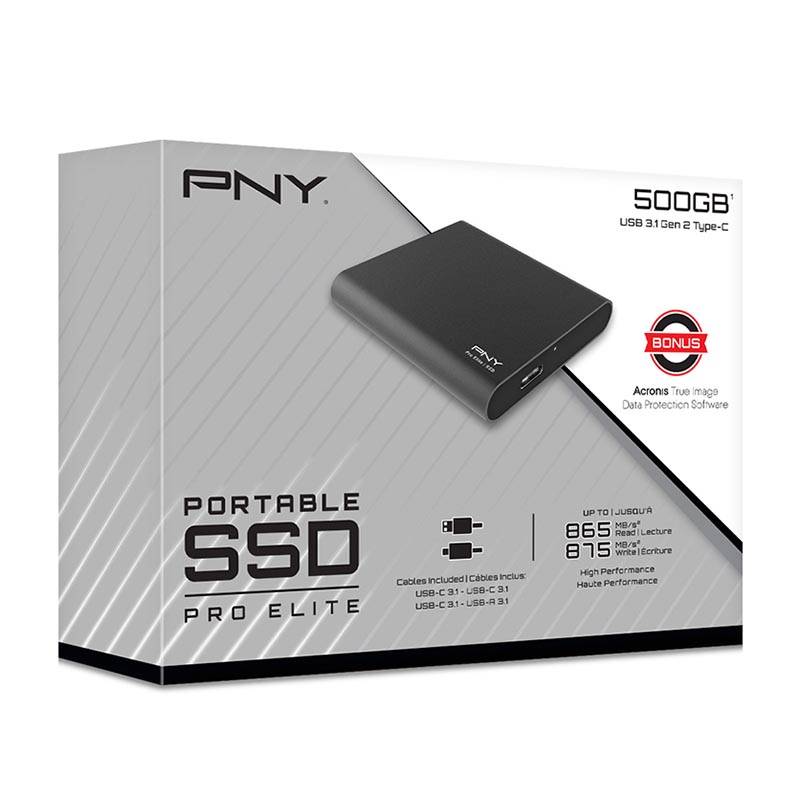 Ổ cứng SSD PNY Pro Elite 500GB USB 3.1 Gen 2 Type-C